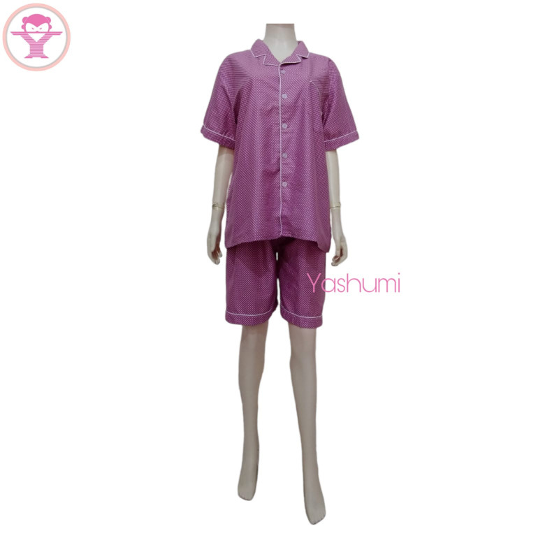 YASHUMI Piyama Pendek Katun Jepang JP866