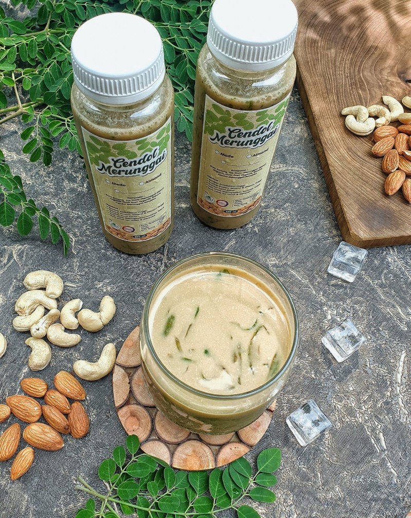 Cendol Merunggai/Kelor - Almond