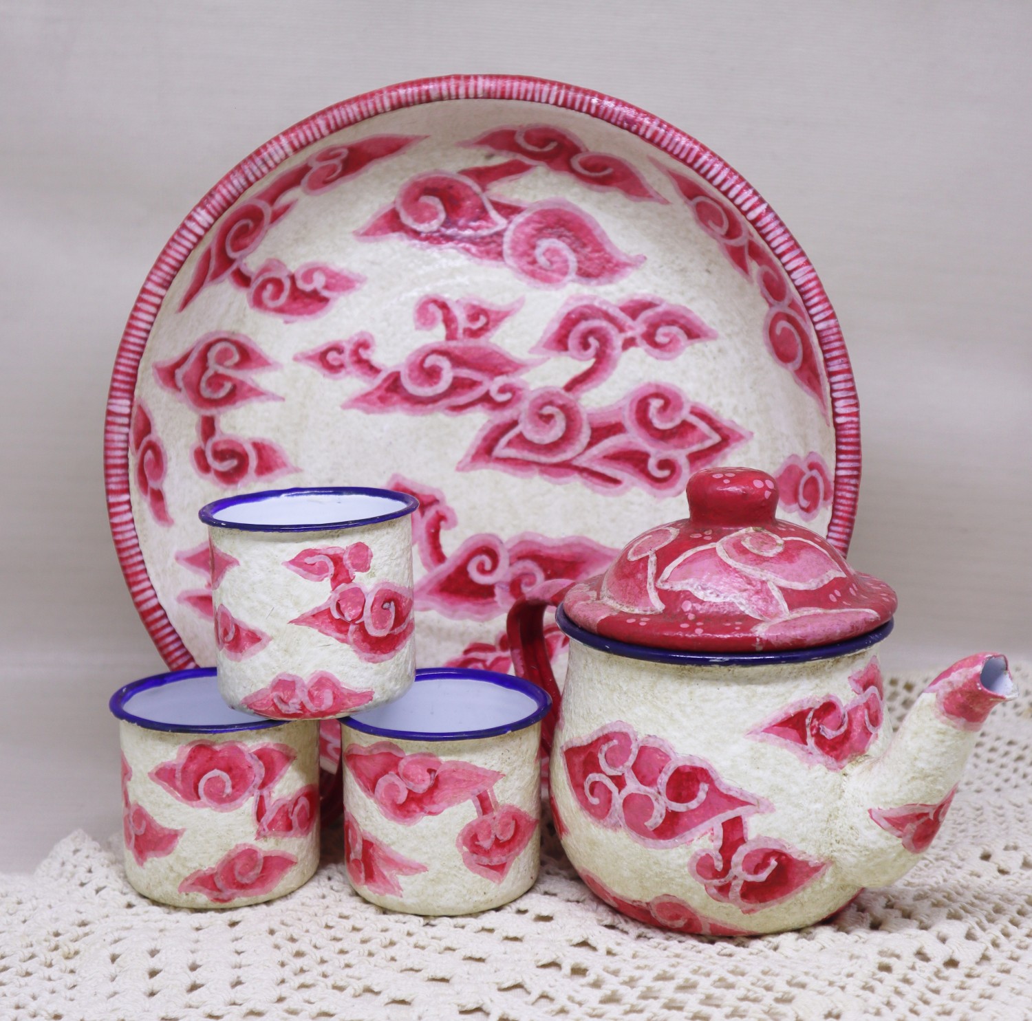 Teko Mini Set - Motif Mega Mendung