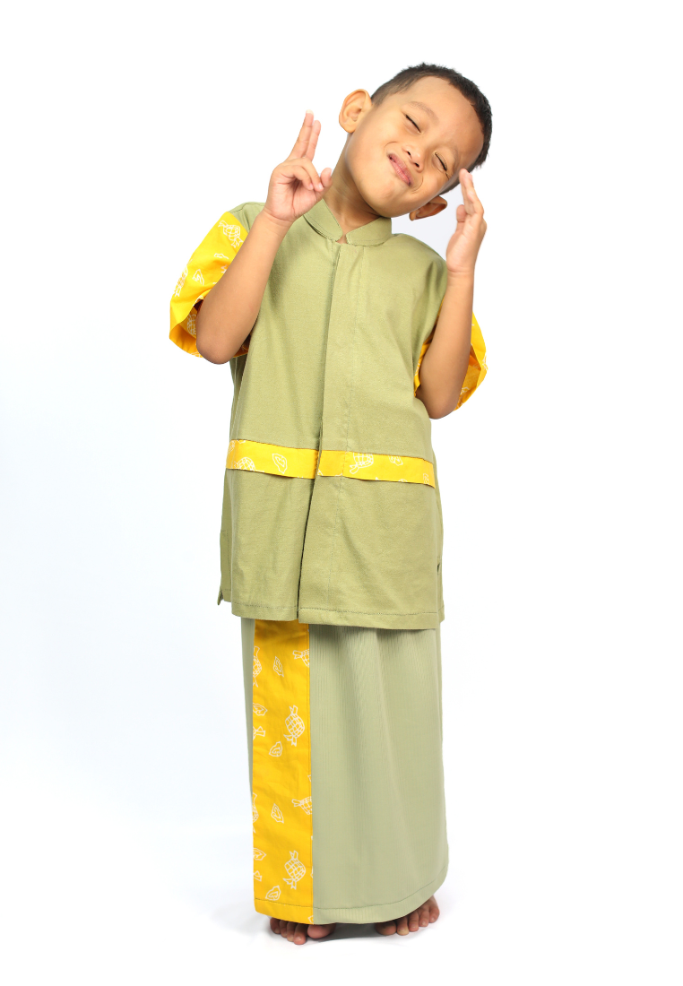 Army Ketupat Raya Koko Set Sarung Celana Kids