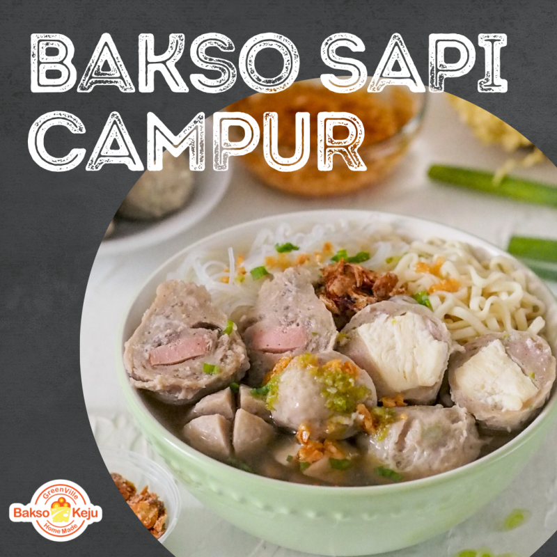 Bakso Sapi Frozen 4 Mangkok - Mix Varian 6 Jenis Bakso