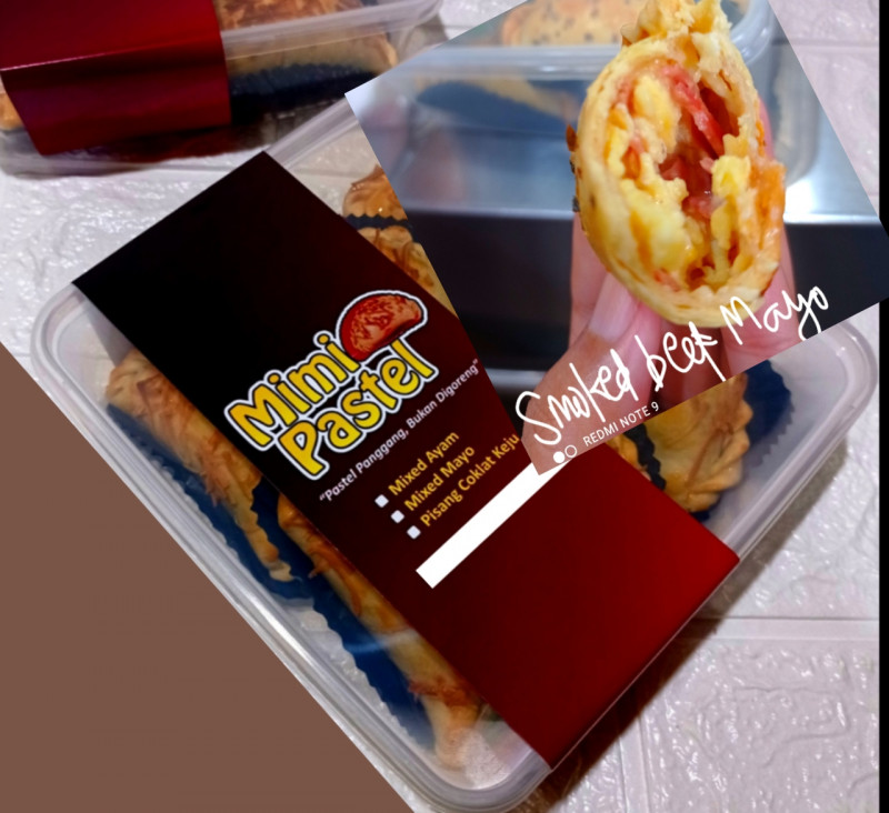 Mimi Pastel panggang smokedbeef mayo