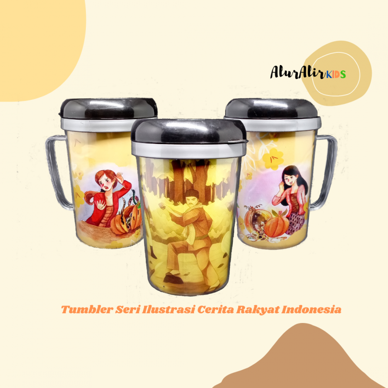 "Bawang Merah Bawang Putih" Tumbler Gagang Seri Cerita Rakyat