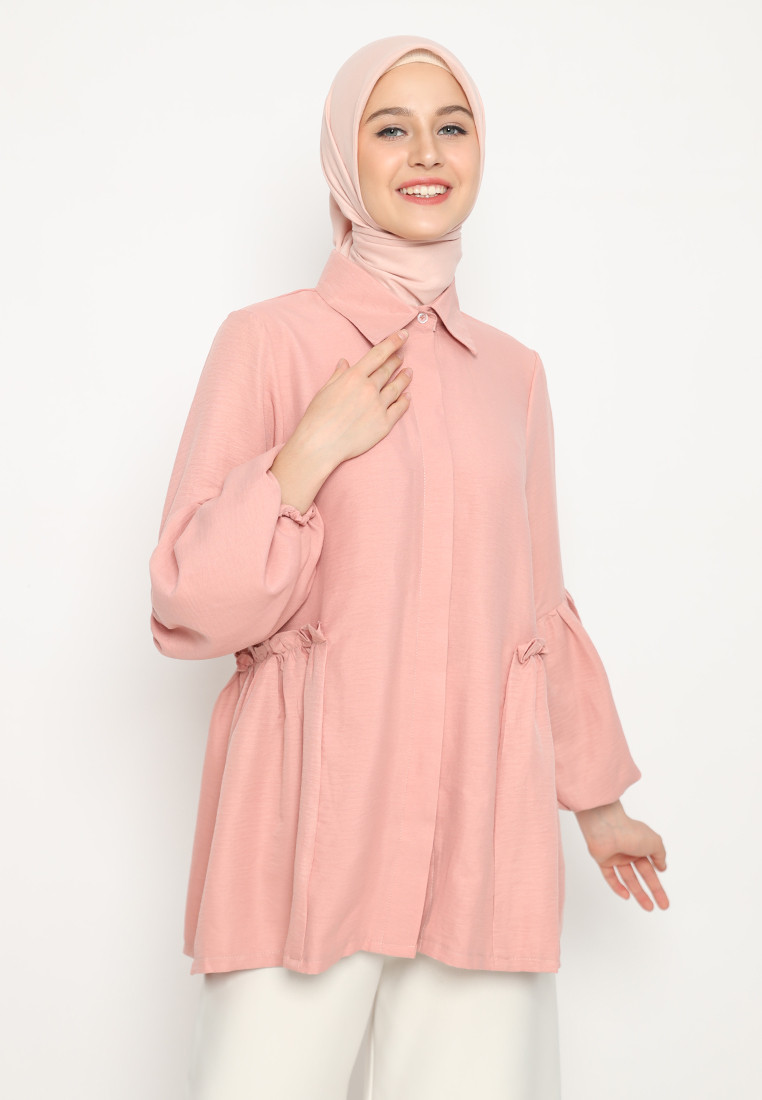Nilima Blouse - Pink Salmon