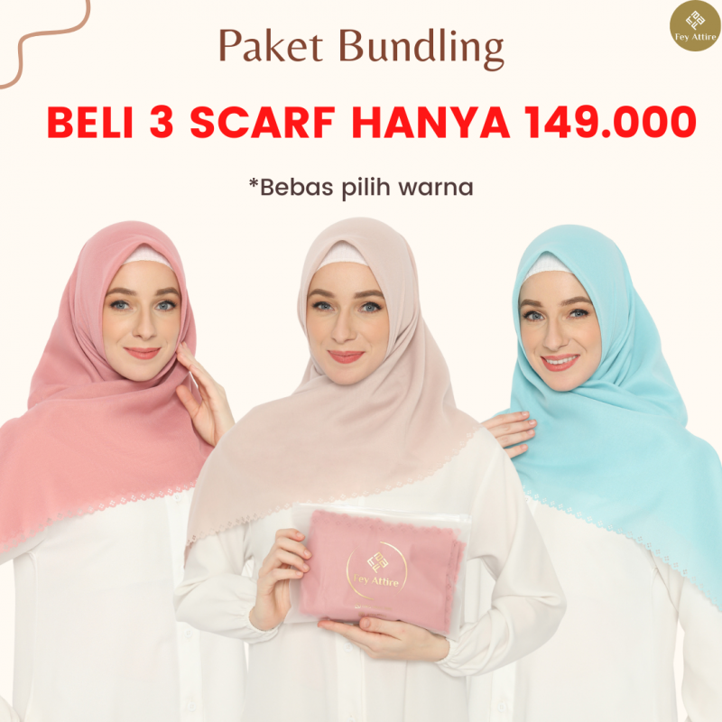 Paket Bundling Afina Voal Scarf
