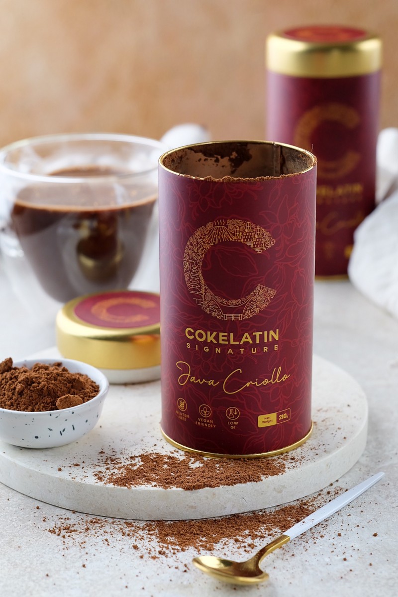 Bubuk minuman cokelat Java Criollo tin 210gr