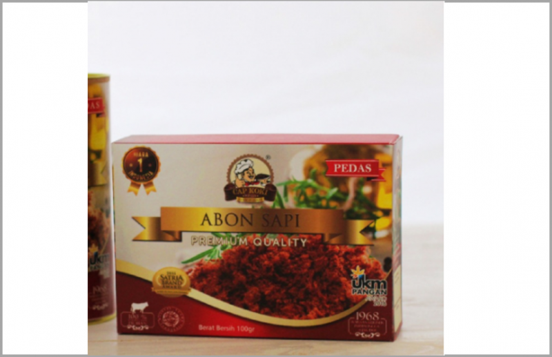 Abon Sapi 100 gram Kemasan Dus [Pedas]