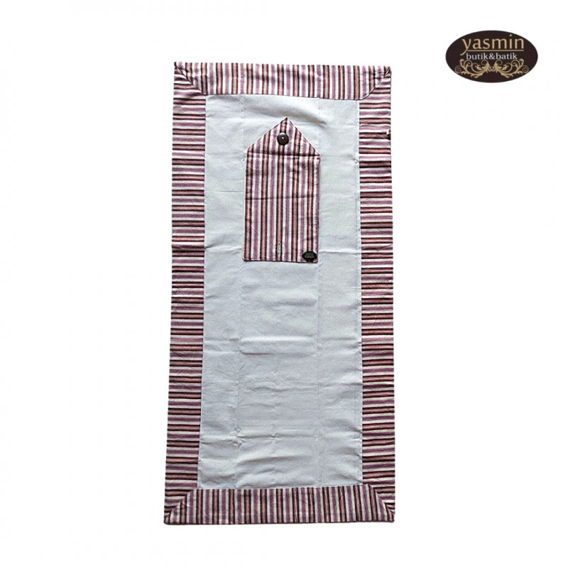 SAJADAH TRAVELLING BLACU LURIK PINK