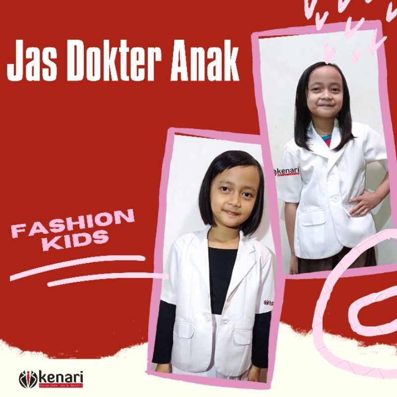 Jas Dokter Anak Lengan Pendek Snelli Anak