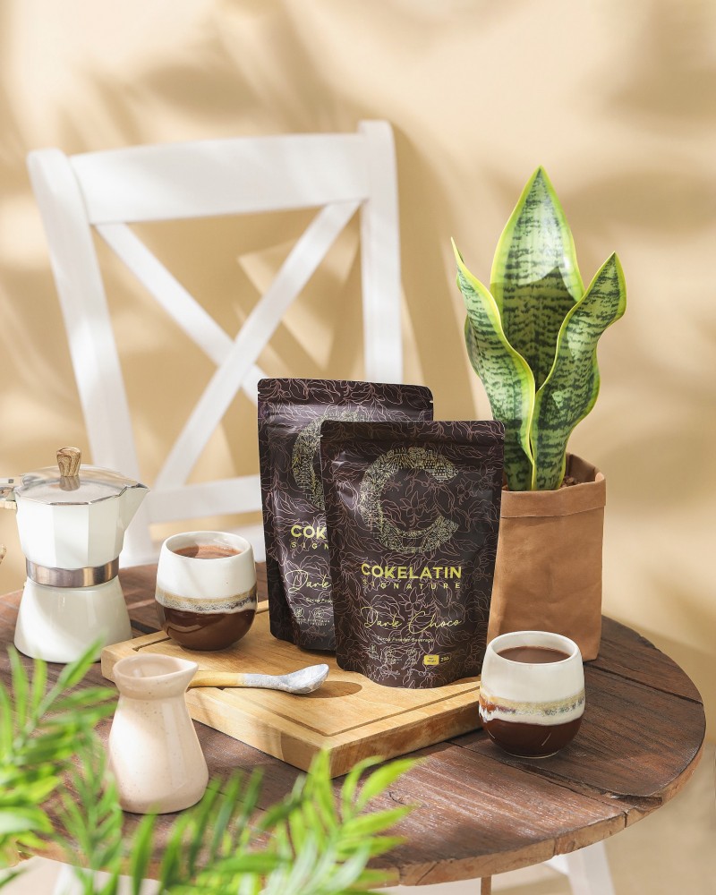 Bubuk minuman Cokelat Dark Choco 250gr