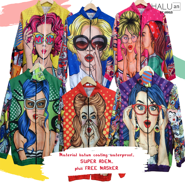 Jaket Pop Art Series Bright - Halu.an