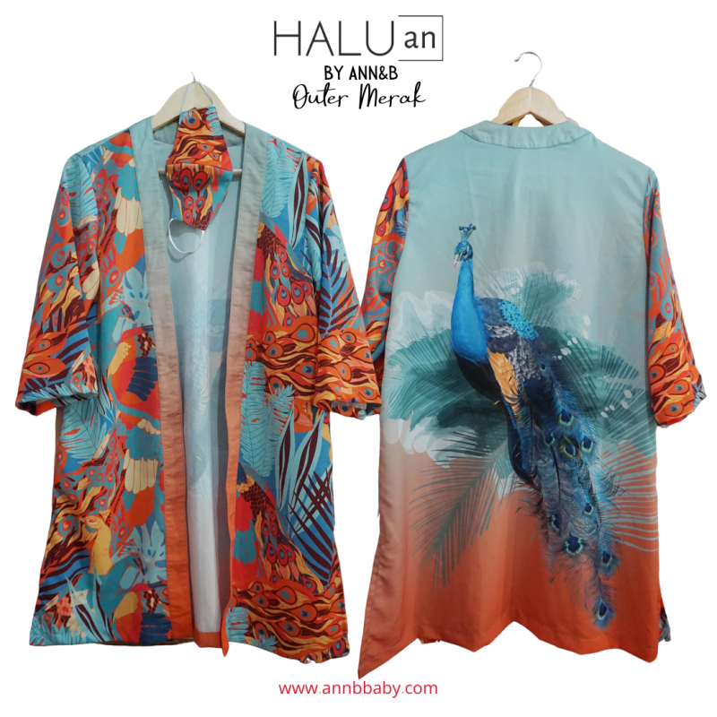 Outer Wanita - Merak include masker by Halu.an