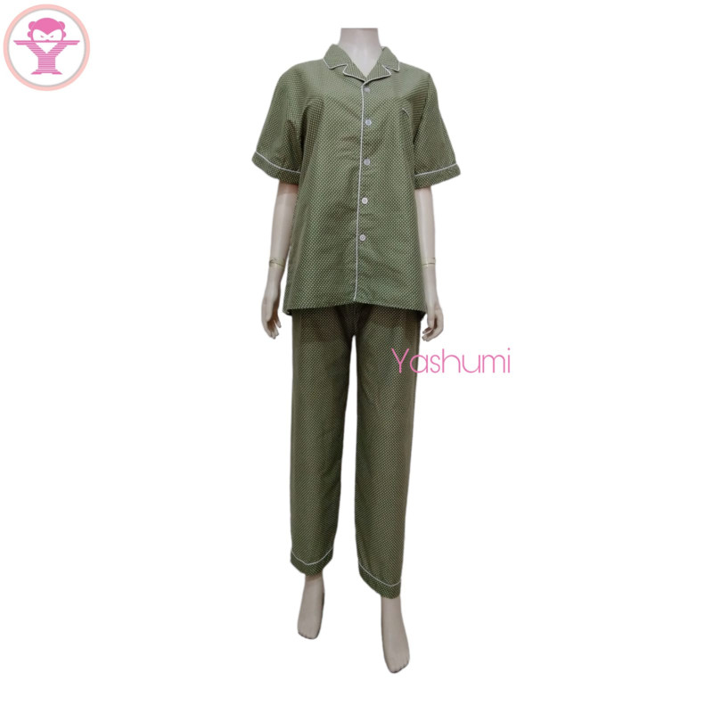 YASHUMI Piyama Panjang Katun Jepang JP866