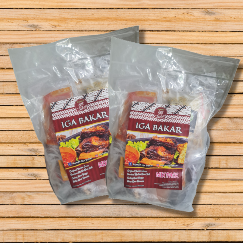 Iga Bakar Frozen (Mix Pack) - terdapat 4 varian iga bakar